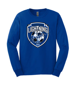 Lightning Soccer G2400 Gildan® Ultra Cotton® 100% US Cotton Long Sleeve T-Shirt