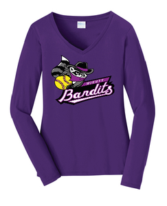 LPC450VLS Port & Company® Ladies Long Sleeve Fan Favorite™ V-Neck Tee