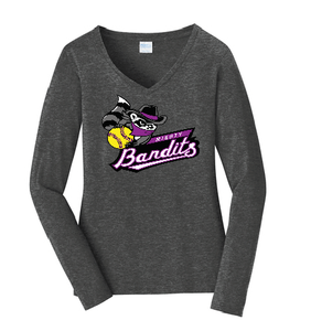 LPC450VLS Port & Company® Ladies Long Sleeve Fan Favorite™ V-Neck Tee
