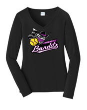 Load image into Gallery viewer, LPC450VLS Port &amp; Company® Ladies Long Sleeve Fan Favorite™ V-Neck Tee