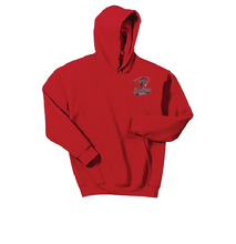 Load image into Gallery viewer, Sluggers YOUTH 18500B Hoodie RED with Logo