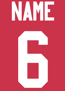 Name & Number on back of shirt